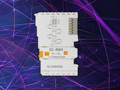 GC-4684型4路0V～+10V电压模拟量输出IO(16位）