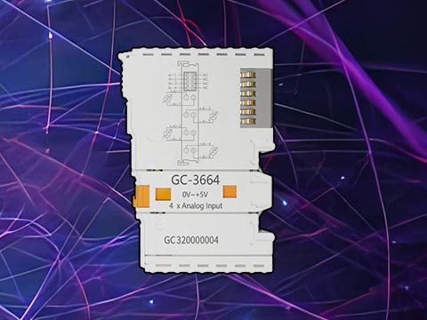 GC-3664型4路0V～+5V电压模拟量输入IO(16位）