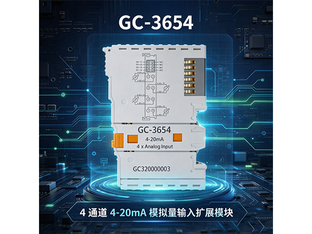 GC‑3654 4 通道 4‑20mA 模拟量输入扩展模块