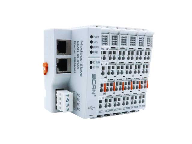 包装流水线 Modbus 扩展 IO 找广成科技