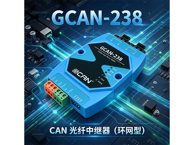 GCAN‑238 CAN 光纤中继器（环网型）